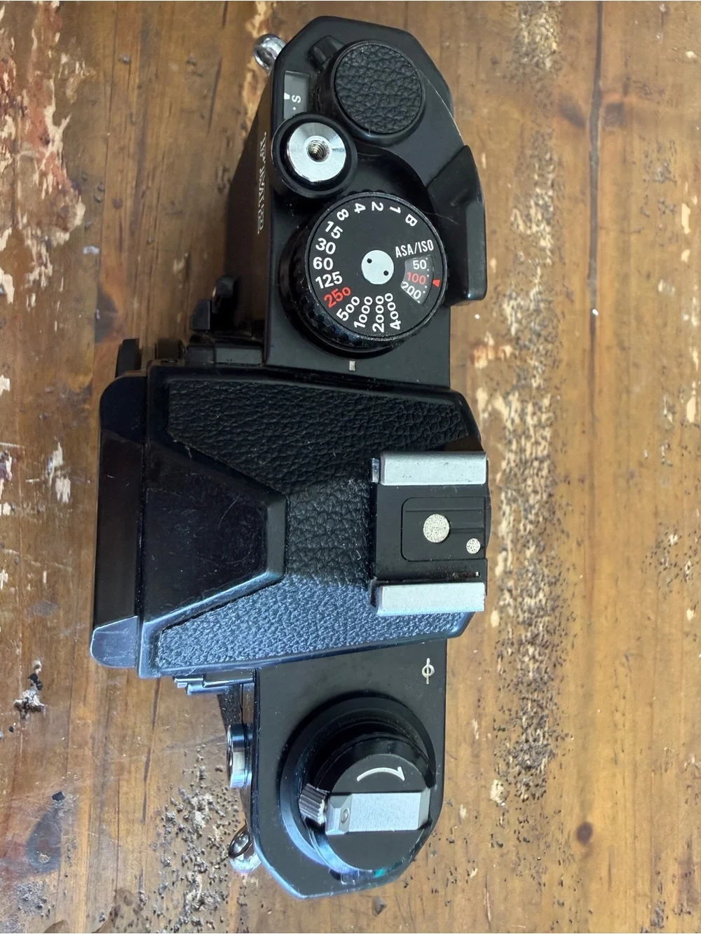 FM2 Nikon Black Body ONLY SLR  Film Camera. Works Fully Mechanically Meter Issue